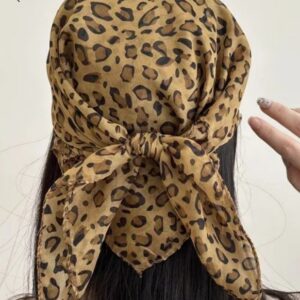 Wild Leopard Print Headscarf 🐆✨