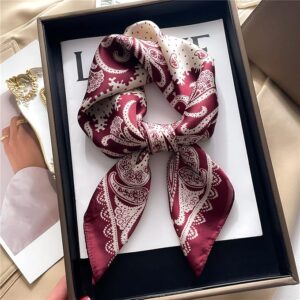 Burgundy Paisley Bandana